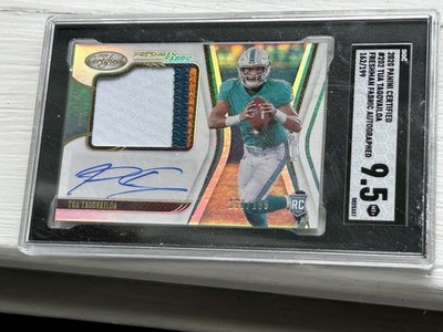 Tua Tagovailoa Auto Jersey Patch 3 Color Panini Certified /199 9.5 Mint+ 2020
