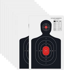 10PCS Paper Targets for Shooting Range, 14X22 Inches Shooting Targets for Indoor