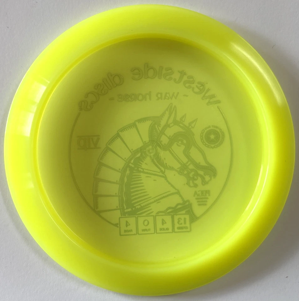 Westside Discs First Run VIP War Horse Dayglow Yellow 173g Scaled New - Image 2 of 3