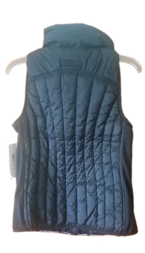 Calvin Klein Performance Puffer Quilted Zip Vest Premium Black Women's SZ M NWT - Image 3 of 4