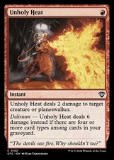MTG Unholy Heat (182/396) Outlaws of Thunder Junction Commander LP