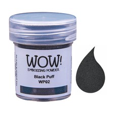 Wow Embossing Powder 15ml - Black Puff UH