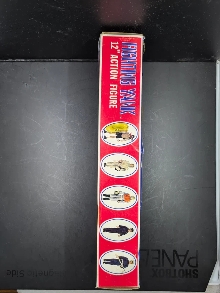 20 世纪 70 年代 MEGO Fighting Yank 12 英寸可动人偶带原装盒物品 3316 复古 — 第 3/4 张图片