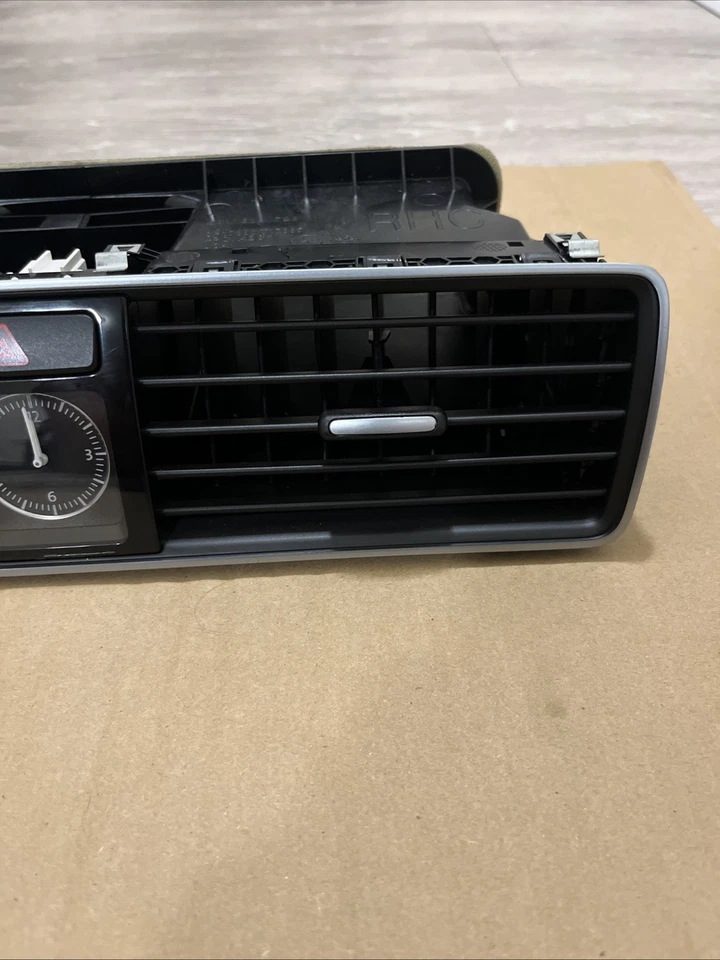 🔥 Volkswagen Passat 2012-2015 tablero central ventilaciones de aire ¡con reloj y botón de peligro!! Foto 4 de 4