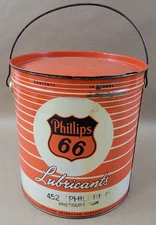NOS PHILLIPS 66 Lubricants 452 Philube 10 Pound Grease Can Gas & Oil Advertising