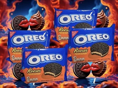 Oreo Reese s Peanut Butter Cup Flavor Cookies 4 Pack. Sealed!