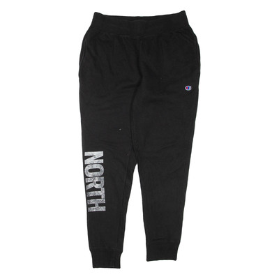 CHAMPION REVERSE WEAVE Herren Jogginghose Schwarz Verjüngt L W30 L29