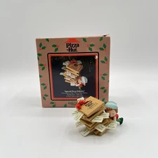 1992 Enesco Pizza Hut Special Pizza Delivery Ornament w/ Box #832812