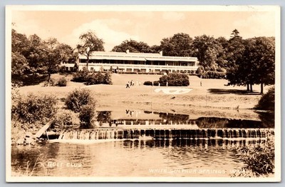 White Sulphur Springs Golf Club RPPC Vintage Postcard AA231