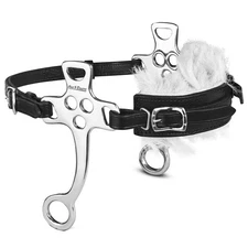 Horse Hackamore Stainless Steel W/ Padded Fleece Leather Cover By Hilason