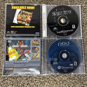 Sega Dreamcast Game Lot CIB Slave Zero And Pod Speed zone 