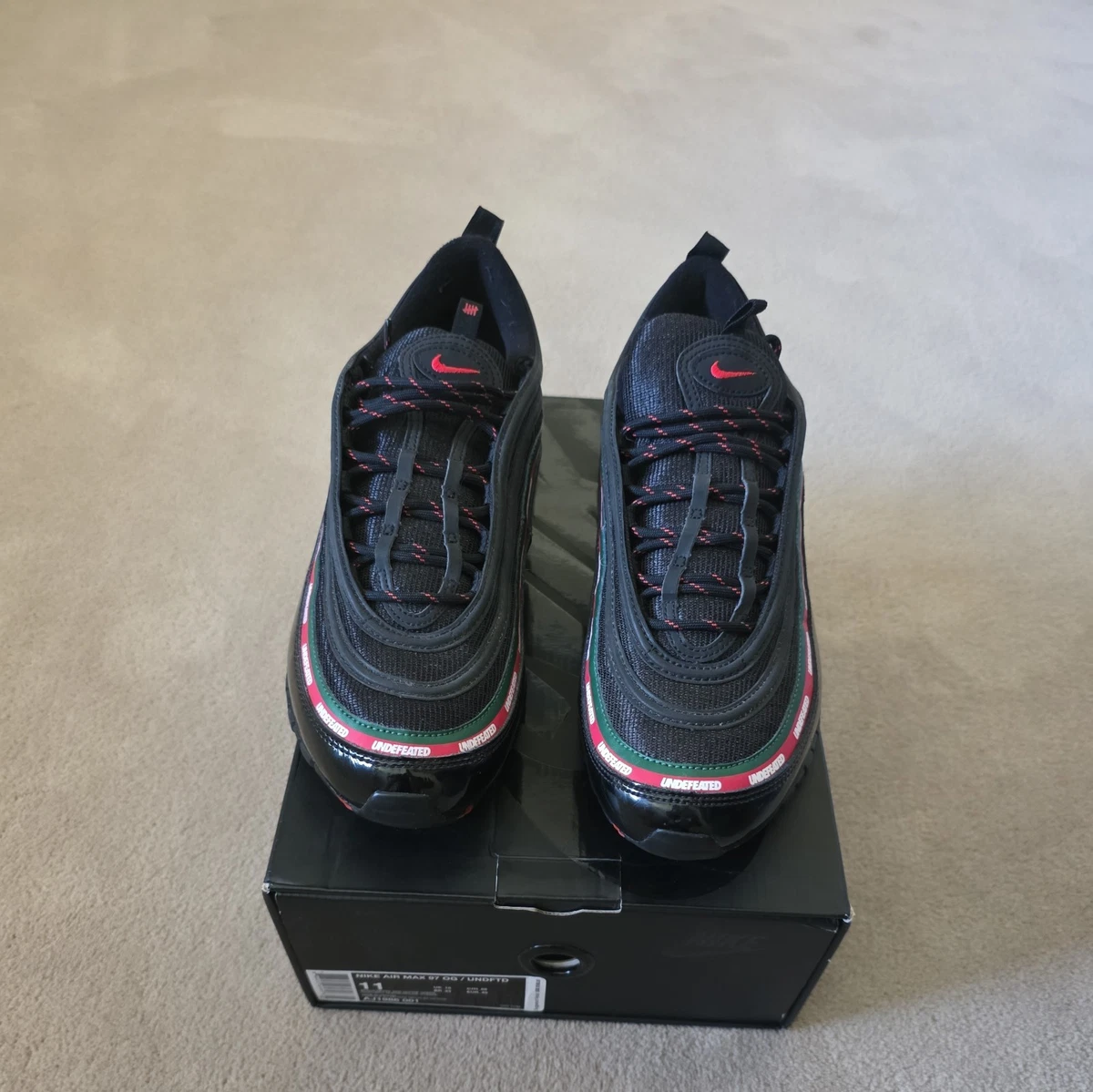 Las mejores ofertas en Nike Undefeated x Air Max 97 OG Black | eBay