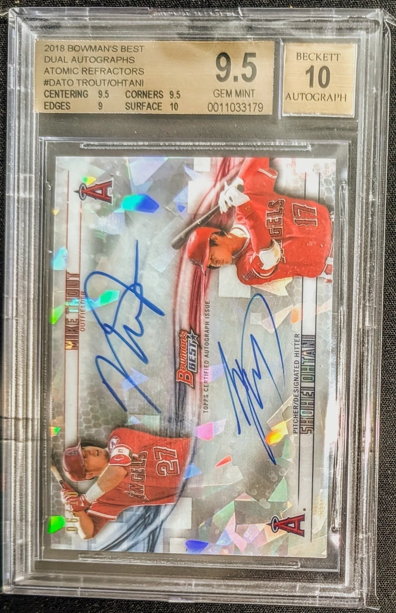 Topps Mike Trout Grade 9.5 Baseball Sports Trading Cards