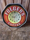 Vintage Rare NPI Neon Products Folger's Coffee Advertising Works Original Wall