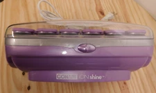 Conair ION Shine 12 Flocked Hot Rollers - 12 Clips - Purple - Excellent!