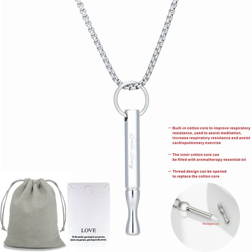 Anxiety Relief Breathing Necklace Mindfulness Decompression Meditation Breath - Picture 31 of 47