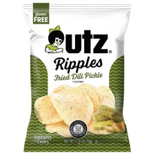 UTZ Fried Dill Pickle Chips 2.75 oz .... 14 BAGS !!