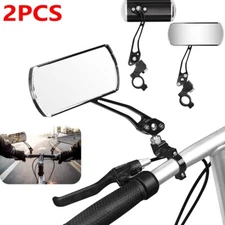 2PCS Cycling Bike Bicycle Rear View Mirror Handlebar Flexible Rearview Universal