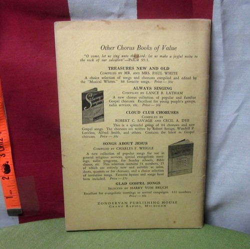 SONGS ABOUT JESUS songbook Chas. F. Weigle hymns 1940 Linger in the Garden - Picture 5 of 5