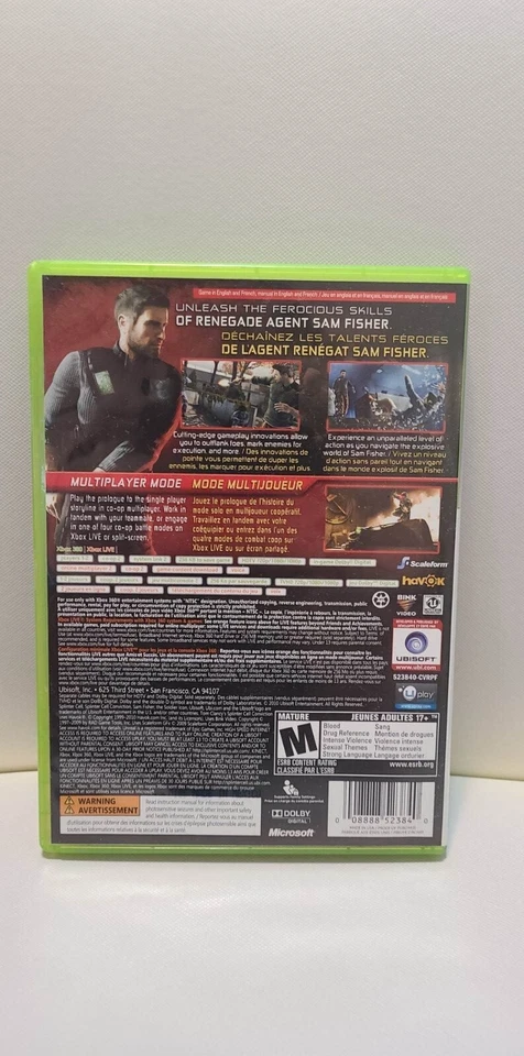 Tom Clancy's Splinter Cell: Conviction - Microsoft Xbox 360 - Image 2 of 3