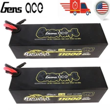 2X Gens Ace Bashing G-Tech 11000mah 14.8V 100C 4S Lipo Battery EC5 For ARRMA Car