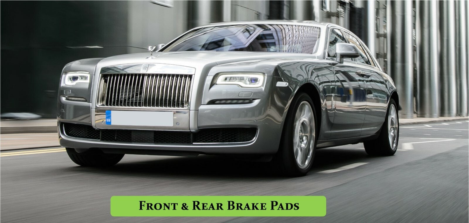 Rolls Royce Ghost Dawn Wraith: Front Rear Brake Pads Set With Sensors: 2011-2018