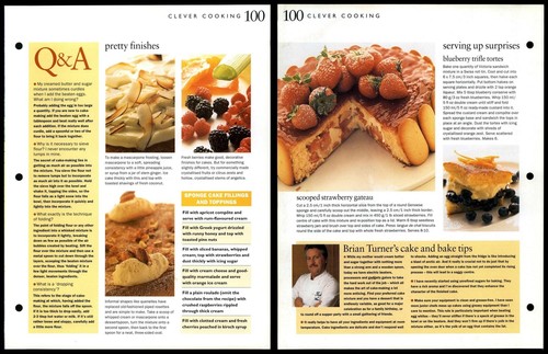 Dessert Cakes #98,99 & 100 Clever Cooking Ready Steady Cook Recipes On 3 Pages - Picture 3 of 3
