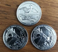 2015 NORTH CAROLINA/2018 GEORGIA BRILLIANT S MINT QUARTERS