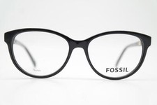 Fossil FOS 6085 Black Gold Oval Eyeglasses Frame New
