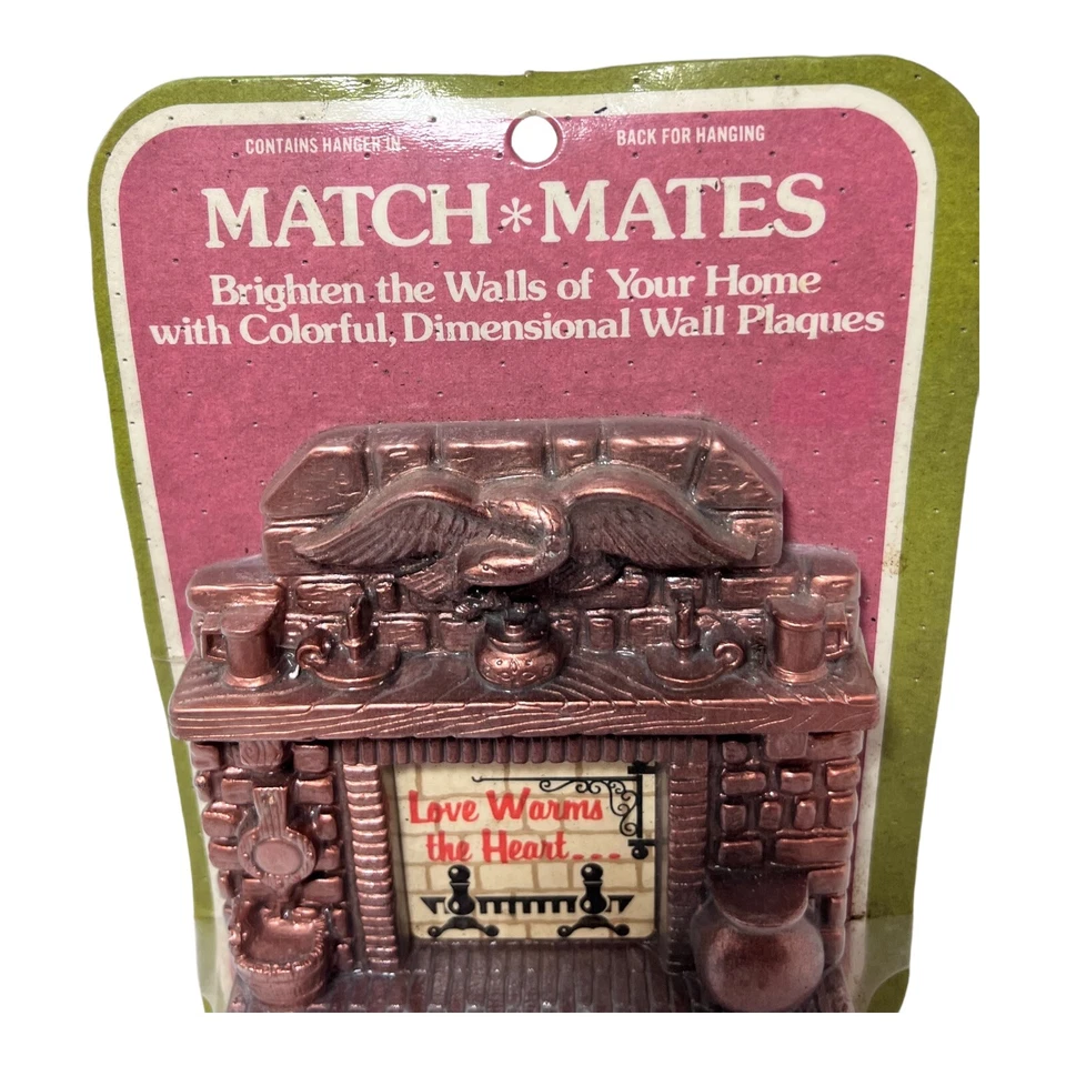 ✨VTG MATCH MATES Dimensional Wall Plaque 5.5” x 5.4”  NEw In Package - Image 2 of 4