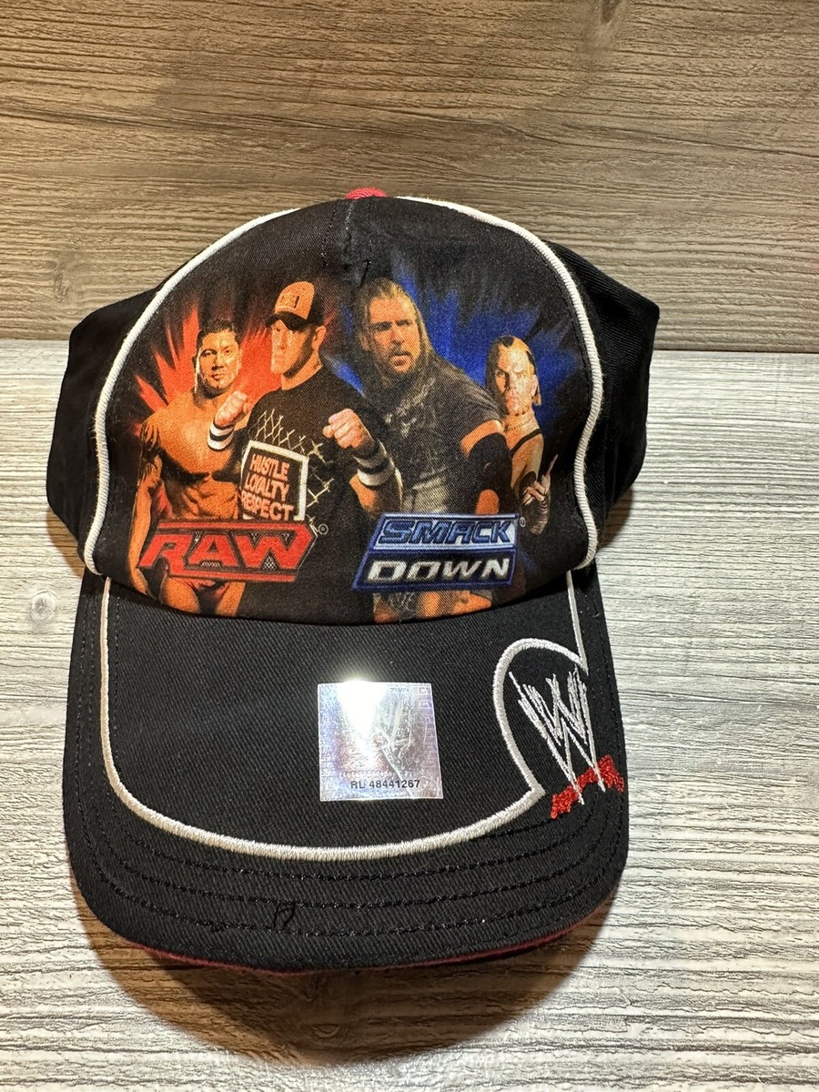 WWE Raw Smack Down Youth Hat Baseball Ball Cap ADJUSTABLE Back - Main Image
