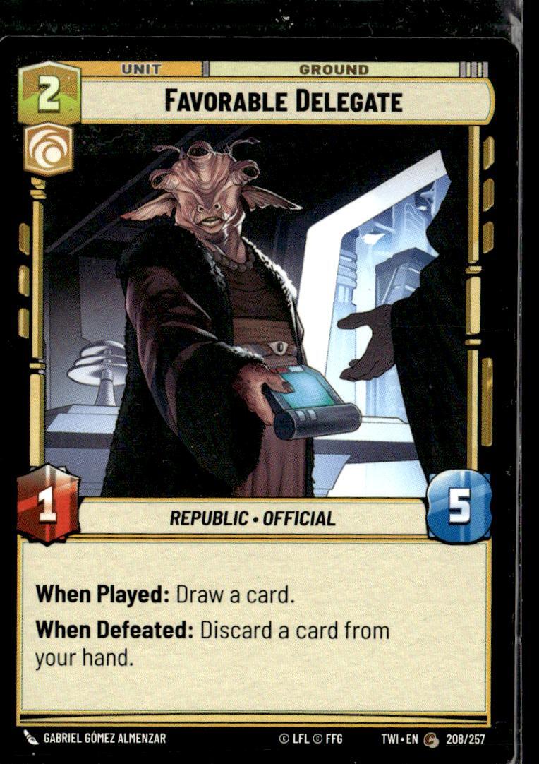 Star Wars Twilight of the Republic Favorable Delegate JW