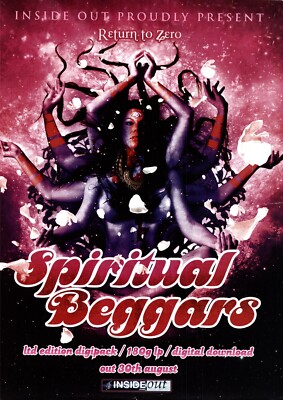 PTP74 ZEITSCHRIFTENWERBUNG 11X9'' Spirituelle Bettler: Return Zero Album