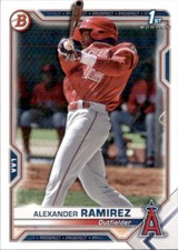 2021 BOWMAN PROSPECT 1ST LOS ANGELES ANGELS - ALEXANDER RAMIREZ #BP-145