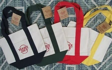 Trader Joe’s Canvas Mini Tote bags Set of All 4 Colors NWT ~ Soon to be Rare