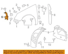 GM OEM 12-17 Regal Fender Fender Components-Front Bracket 13224241