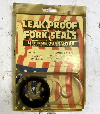 Leak Proof Seals Classic Fork Seals #7227 41.30mm X 54 mm Harley New Old Stock