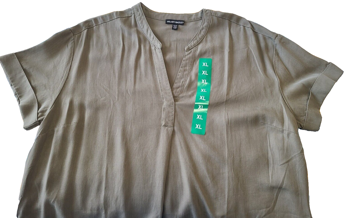 Hilary Radley Ladies' Tencel Dress Olive Green XL NEW