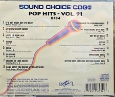 SC8534 POP HITS NEW IN PLASTIC SOUND CHOICE KARAOKE LOT VA