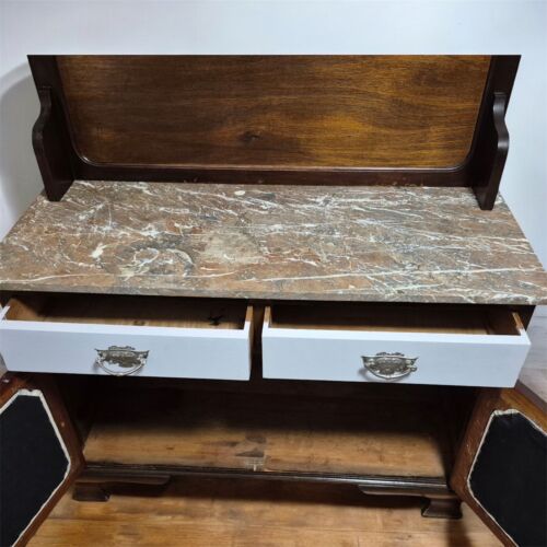 Antique Edwardian Marble Topped Washstand by Wadham and Sons Ltd - Picture 10 of 15