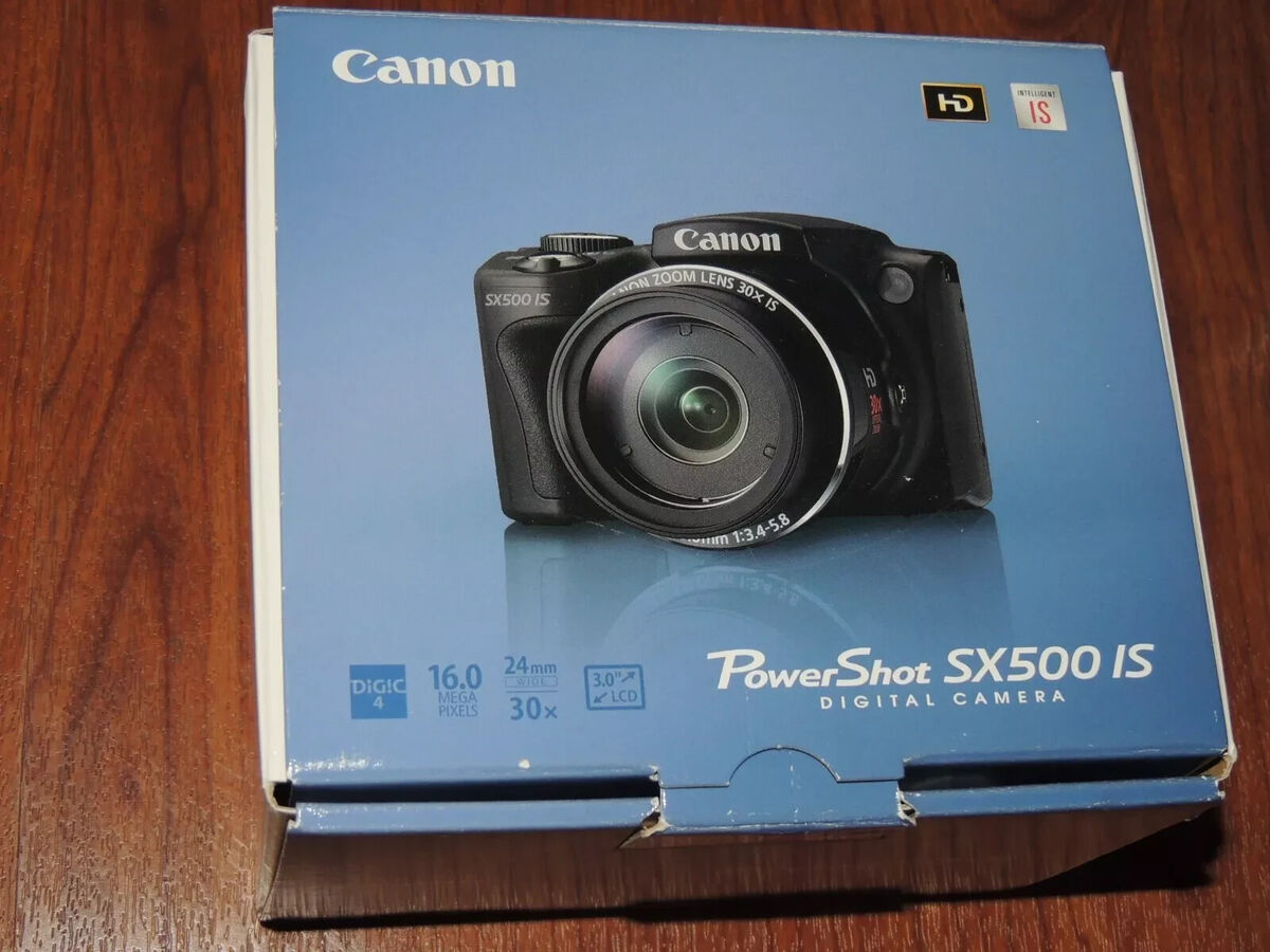 Canon PowerShot SX500 IS 16.0MP Digital Camera - Black Canon PowerShot SX500 IS 16.0MP Digital Camera - Black