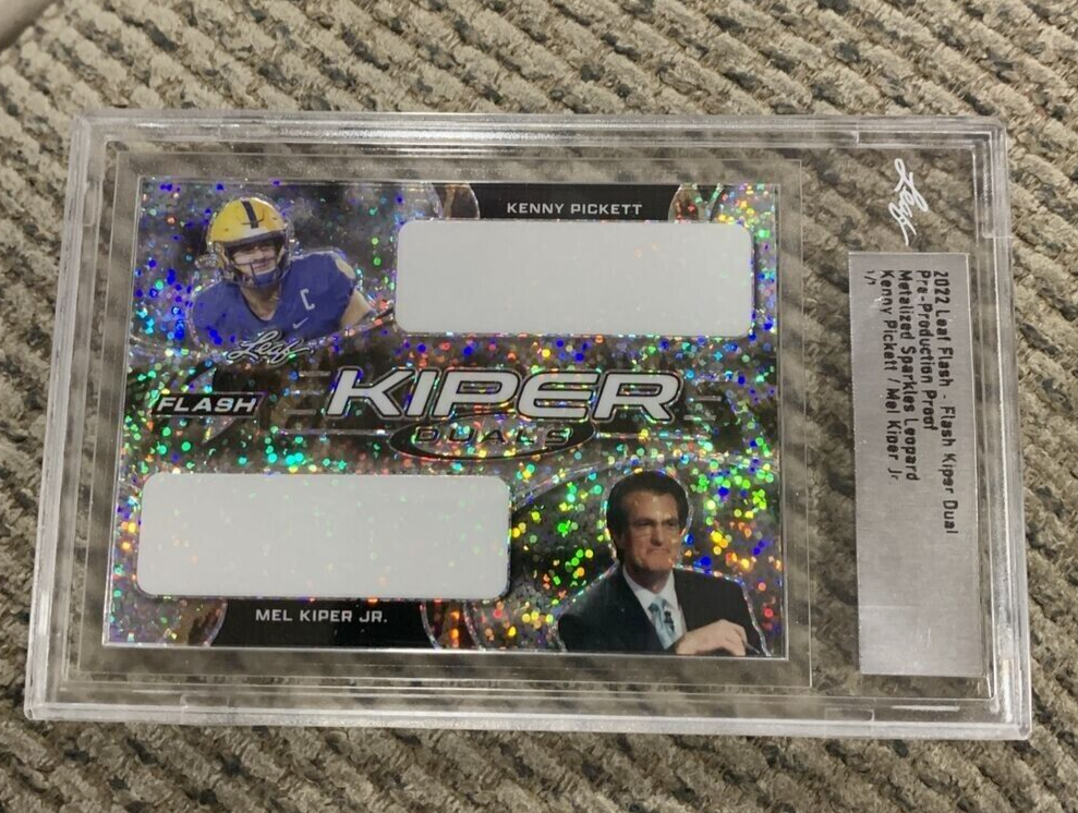 2022 LEAF FLASH Pre Production 1/1 KENNY PICKETT Mel Kiper JR. RC