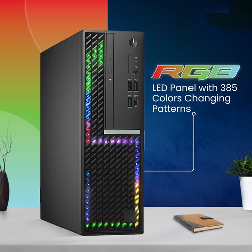 Dell RGB Gaming Desktop Intel i5-10500 16GB 512GB SSD NVIDIA 1050, 24" M ,Win 11 - Picture 4 of 9