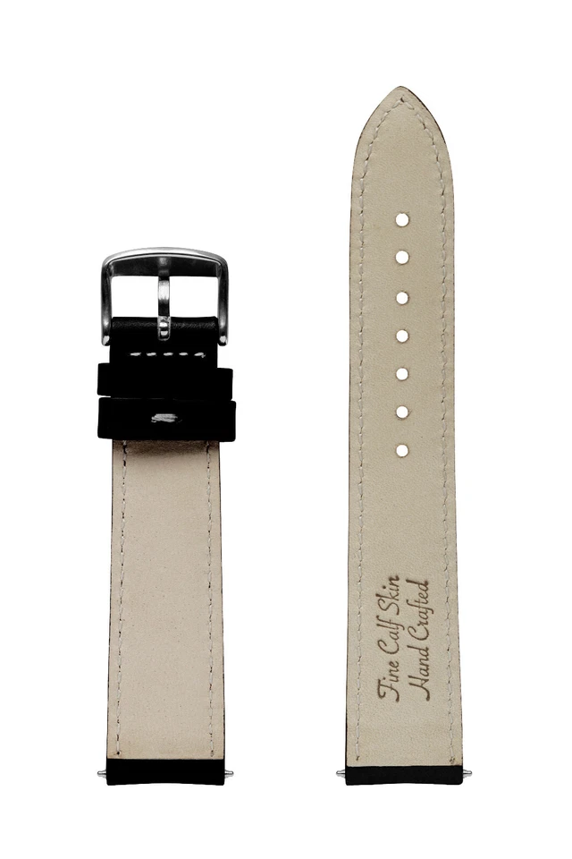 Zeppelin Uhren Lederarmband schwarz 20mm Shell Cordovan Calf Naht weiss f 84662. - Bild 3 von 3