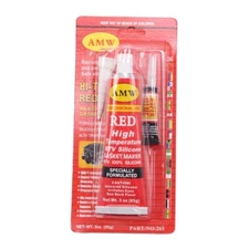 AMW Red RTV Silicone High Temp Oil Resistance Sealant Gasket Maker Fit for AUTO