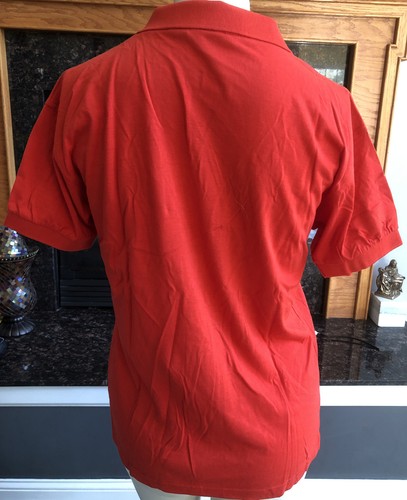 Vtg NWOT David Smith Women's Sz Small Golf Polo Red Short Sleeve Shirt - Picture 5 of 7