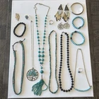 VINTAGE JUNK DRAWER JEWELRY LOT ESTATE COSTUME  ALL WEARABLE ￼￼