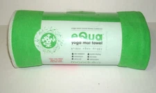 Manduka Equa Grippy Yoga Mat Towel Glide  26.5 " x 72" New Bright Green Hot Slip