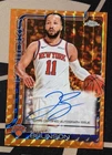 2025-26 Topps Chrome Jalen Brunson #TCA-JB Orange Geometric Refractor Auto /25