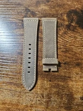 Panerai 27/22mm OEM XL Ponte Vecchio Raw Cut Brown Leather Strap for Tang Buckle